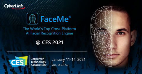 CyberLink Will Showcase New FaceMe® eKYC and Fintech Solutions at CES 2021 (Graphic: Business Wire)