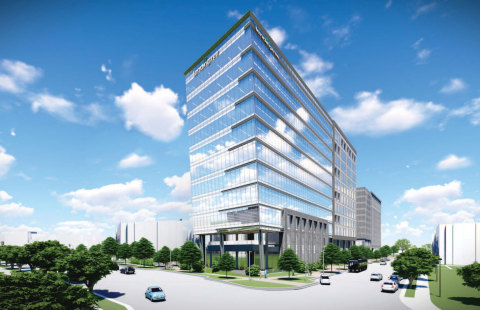 A rendering of LendingTree's new Charlotte, NC headquarters, featuring a modern, mobile-first work environment powered by Aruba ESP. Photo: LendingTree