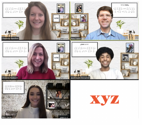 The XYZ Venture Capital team, from left to right: Chauncey Hamilton, Ross Fubini, Christine Hubbard, JeanClaude Dorsainvil, Mariana “Mars” Garza (Photo: Business Wire)