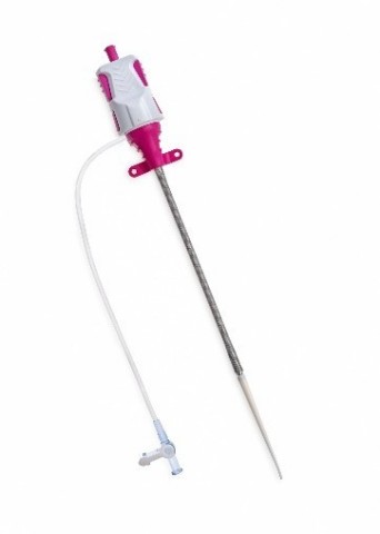 The Impella XR sheath inserts at 10 Fr, momentarily expands during Impella delivery, then recoils. (Photo: Business Wire)