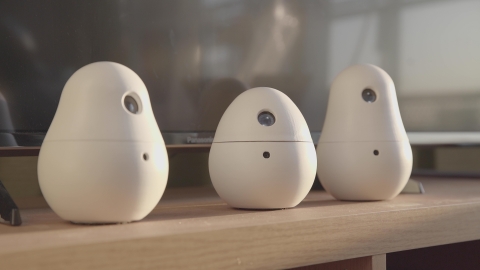 original Babypapa, the Panasonic communication robot. (Photo: Business Wire)