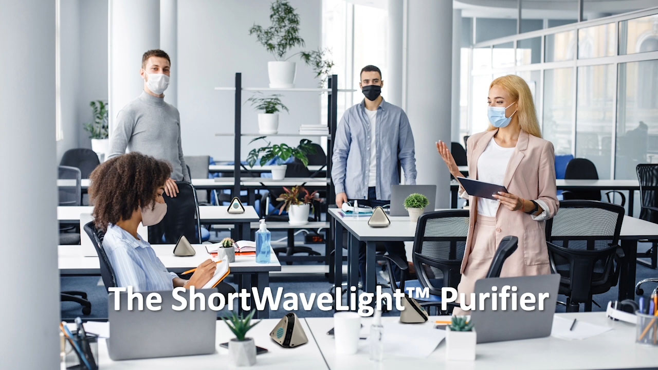 See how the ShortWaveLight™ Purifier will work, and how far-UVC light helps disinfect surfaces and air by attacking the RNA of pathogens. Powered by the unique far-UVC ShortWaveLight™ Emitter from NS Nanotech, it is available for pre-order now with a 10% deposit at ShortWaveLight.com, with delivery after production starts in the first half of 2021.