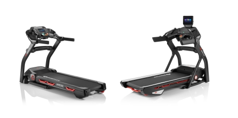 New generation of Bowflex® T7 and T10 connected treadmills integrate with the JRNY® digital fitness platform through an HD touch screen console and fold up for easy storage. (Photo: Business Wire)