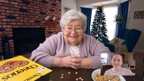 Cheerios Remakes Iconic 1999 Holiday Ad to Spotlight the Importance of Connecting with Loved Ones this Holiday Season. (Photo: Business Wire)