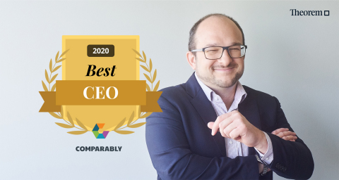 Theorem CEO Brady Brim-DeForest named to Comparably's annual list of the most highly rated CEOs, according to employees. (Photo: Business Wire)