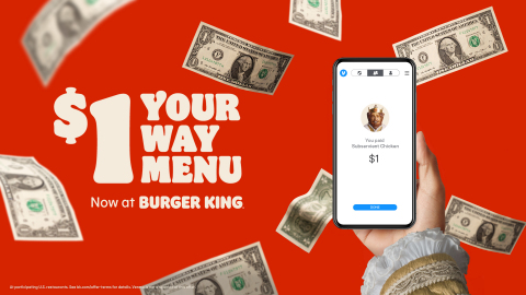 CHECK YOUR VENMO. BURGER KING® IS MAKING IT RAIN (Photo: Business Wire)
