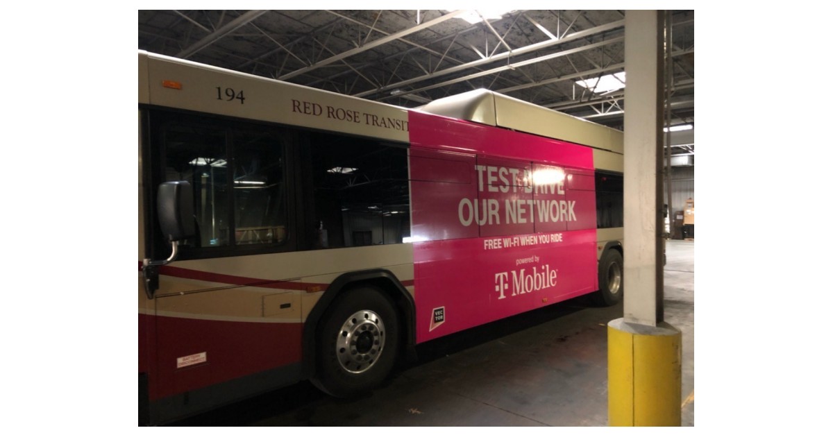 katastrofe T Hold sammen med WFB (Bus), Anyone? T-Mobile Turns Red Rose Transit Buses into Free Wi-Fi  Hubs for Lancaster, PA Riders | Business Wire