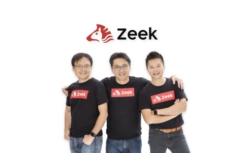 Zeek Co-founders (From Left): Cliff Tse, Chief Technology Officer, KK Chiu, Chief Executive Officer, and Vincent Fan, Chief Strategy Officer. (Photo: Business Wire)