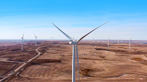 Merricourt Wind Project commences operations. (Photo: Business Wire)