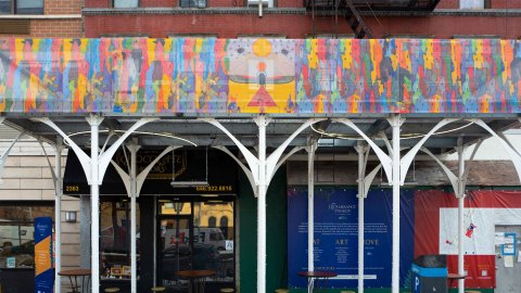 thumbnail The outdoor art and dining corridor will serve as a semi-permanent feature along Adam Clayton Powell Jr. Blvd, between West 137th and 139th Streets (Photo: Business Wire)