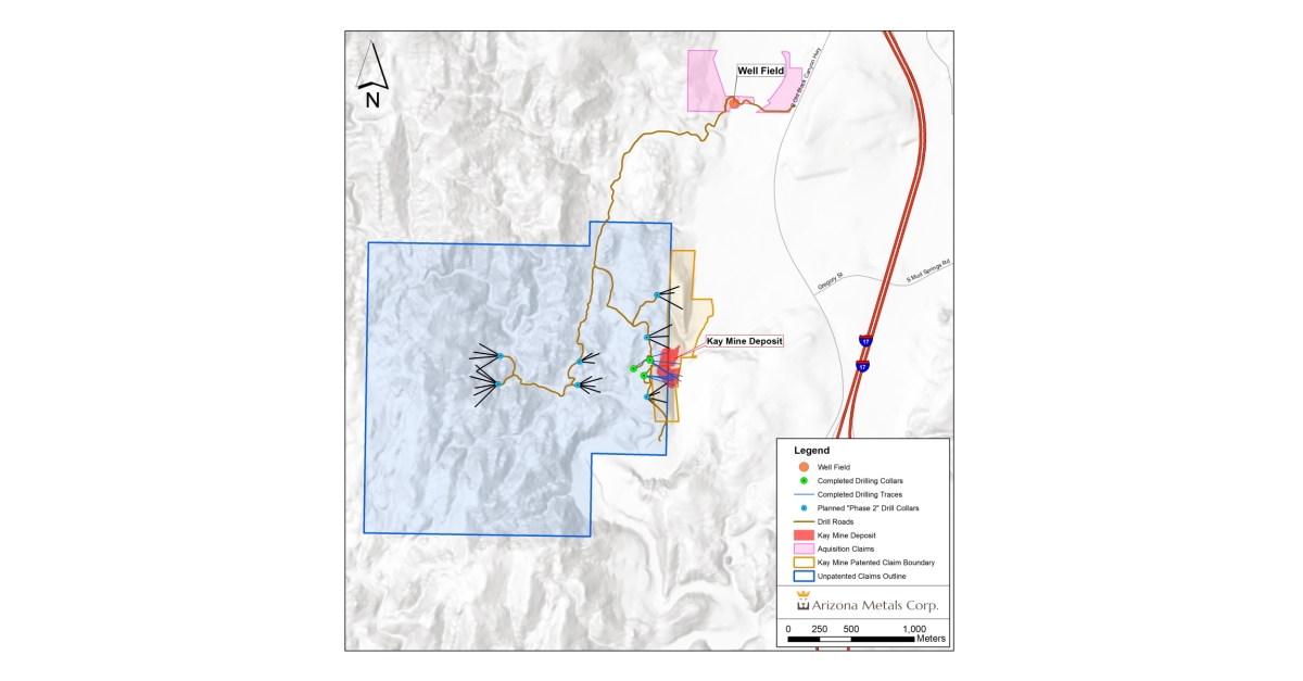 Arizona Metals Corp To Acquire Key Patented Claims To Expand Kay Mine 7160