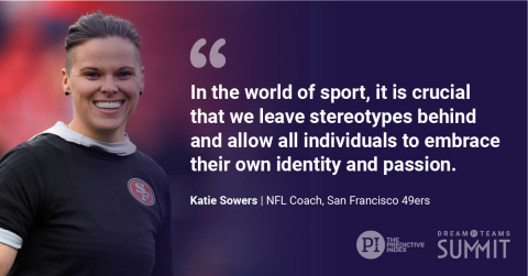 Katie Sowers, First Female Coach to Reach NFL's Big Game, Keynotes Dream Teams Summit by The Predictive Index (Photo: Business Wire)