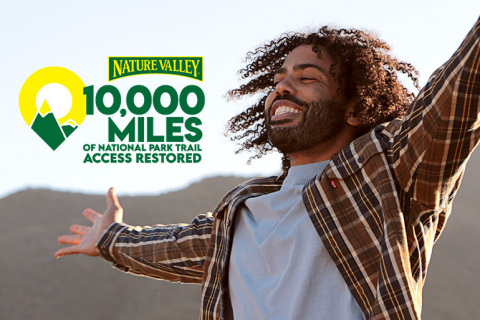 Nature Valley teams up with Daveed Diggs to celebrate restoring access to 10,000 miles of national park trails (Photo: Business Wire)