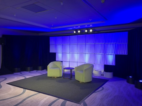An example of a Presentation Stage at Conrad Fort Lauderdale Beach. (Photo: Business Wire)