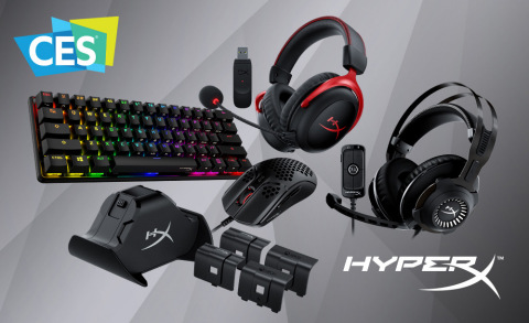 HyperX Reveals All-New PC and Console Gaming Gear at CES 2021; New HyperX 60 Percent Mechanical Gaming Keyboard and Charging Accessories Join Award-Winning Peripheral Lineup; Wireless Cloud II Gaming Headset and Ultra-light Mouse with Honeycomb Hex Design Now Available Globally (Photo: Business Wire)