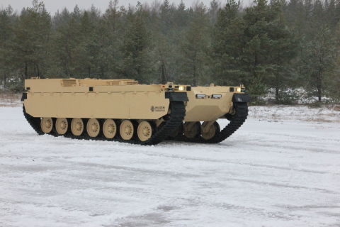 thumbnail The Type-X by Milrem Robotics will become an intelligent wingman to main battle tanks and infantry fighting vehicles and will be capable of taking on the most dangerous tasks and positions, resulting in lower lethality risks. (Photo: Business Wire)