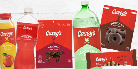 Casey's Launches New Casey's Branded Snacks and Drinks With Over 100 New Products (Photo: Business Wire).