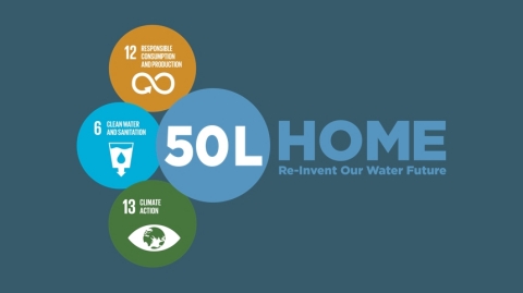 The 50-Liter Home Coalition is a recently launched effort spearheaded by P&G that works across industries and organizations to create sustainable solutions using technology and policy to reinvent the way water is used at home and within the wider urban water system, with the goal of addressing urban water scarcity. (Graphic: Business Wire)