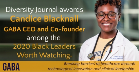 GABA CEO and co-founder Candice Blacknall, recently selected for Diversity Journal’s first class of Black Leaders Worth Watching award winners. (Photo: Business Wire)