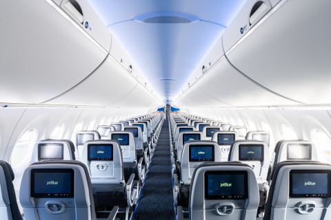 Welcome aboard JetBlue’s A220 aircraft. (Photo: Business Wire)