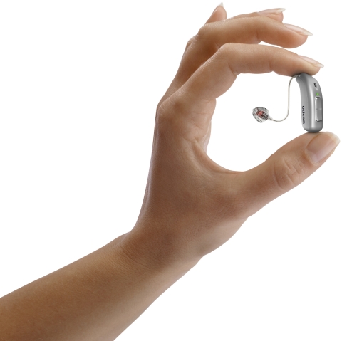 Oticon More, the world's first hearing aid with an on-board deep neural network (Photo: Business Wire)