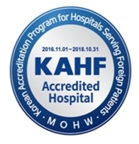 Accreditation Logo for Korean Accreditation Program for Hospitals serving Foreign patients (KAHF) Designated Hospitals. KAHF-designated hospitals ensure a safe Korea with thorough K-quarantine and an advanced medical system. KAHF is a program to select and designate medical institutions that offer excellent international medical services and a safe medical environment for medical treatment. Currently, CHA Fertility Center, JK Plastic Surgery Center, HanGil Eye Hospital, and Kim Byoung Joon Ledas Varicose Vein Clinic have been accredited and offer excellent medical services. The accredited medical institutions are expected to become a new ray of hope for international patients as they strictly comply with COVID-19 safety measures. (Graphic: Business Wire)