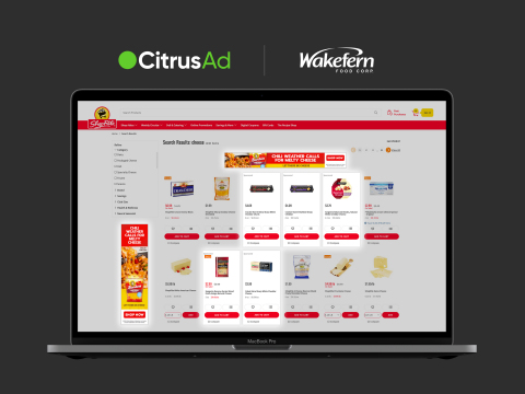 Wakefern Food Corp. Enhances eCommerce with CitrusAd (Photo: Business Wire)