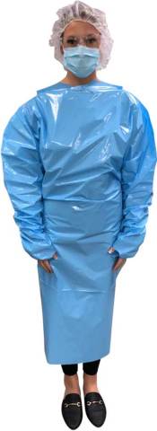 Made in the USA. Soft, comfortable and durable protection against food waste, liquids, or debris, disposable polyethylene gowns offer an optimal solution for various exposure levels and environments. (Photo: Business Wire)