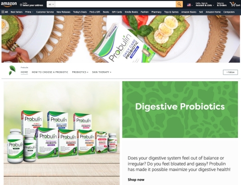The Probulin Store on Amazon (Photo: Business Wire)