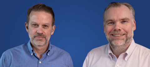 original Kerecis has named a new CFO Mike Cadigan, left, shown here with the company’s CEO, G. Fertram Sigurjonsson. (Photo: Business Wire)