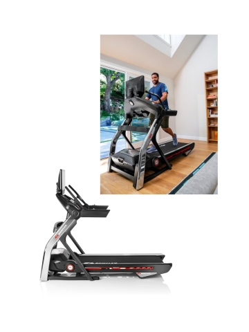 New connected Bowflex® T22 treadmill offers a 22” HD touch screen console that integrates with the JRNY® digital fitness platform, motorized 20% incline and SoftDrop™ folding system. (Photo: Business Wire)