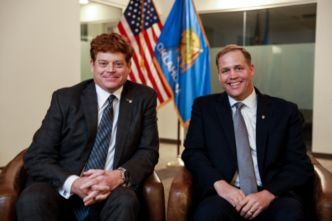 Acorn Growth Companies adds Jim Bridenstine, former Administrator of the National Aeronautics and Space Administration (NASA), as Senior Advisor. (from left to right: Rick Nagel and Jim Bridenstine) (Photo: Business Wire)