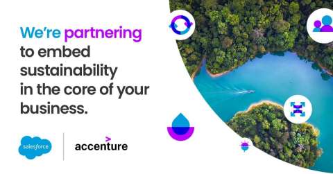 Accenture and Salesforce are expanding their partnership to help companies embed sustainability into the core of their business.