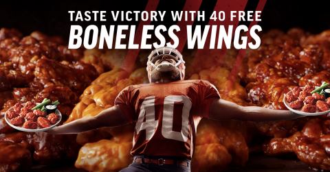 Touchdown! Applebee’s Brings Back its Epic 1.6 Million Wings Giveaway and Free Delivery (Graphic: Business Wire)