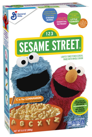 General Mills launches Sesame Street Cereal which began to appear on store shelves in January and supports growing bodies with many essential nutrients and engages curious young minds with activities and stories on every box. (Photo: Business Wire)
