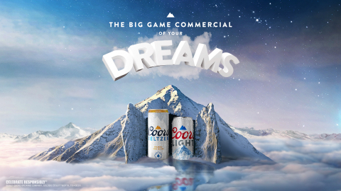 COORS LIGHT AND COORS SELTZER ARE CREATING THE FIRST BIG GAME AD THAT RUNS IN YOUR DREAMS (Photo: Business Wire)
