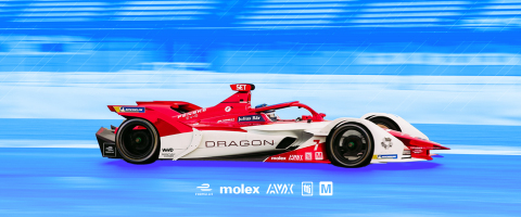 Mouser Electronics once again partners with the DRAGON / PENSKE AUTOSPORT Formula E team as they kick off the series’ seventh season, and the first Formula E racing season as an FIA World Championship. (Photo: Business Wire)