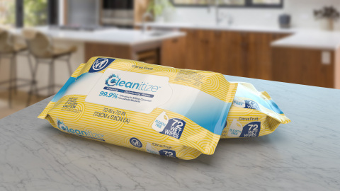 Albaad’s Cleanitize™ cleaning, sanitizing and disinfecting wipes receive EPA approval to kill the virus that causes COVID-19, SARS-CoV-2. The exceptional product quality and innovative materials were designed to support wellness and happiness for consumers and health care workers. (Photo: Business Wire)