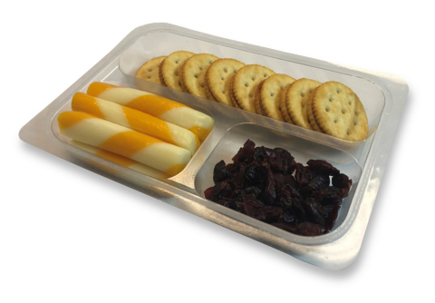 Cheese and Cracker tray-base snack kit (Photo: Business Wire)