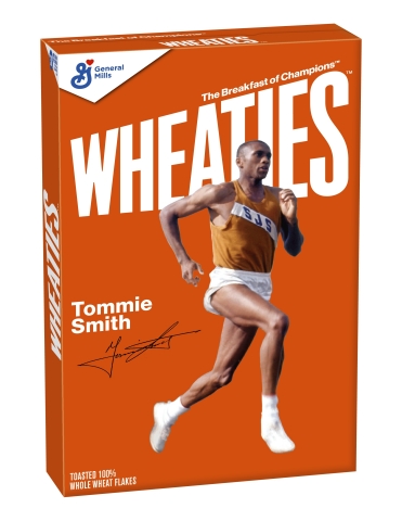 Wheaties revealed that Tommie Smith, a racial equality activist and record-breaking track and field star, will be honored with a limited-edition Wheaties box coming this April. (Photo: Business Wire)