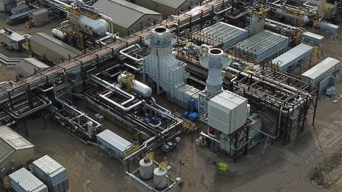 Siemens Energy recently completed the commissioning of one feed and sales gas train and one refrigeration compression train for the Pipestone Processing Facility in Grand Prairie, Alberta, Canada. (Photo: Business Wire)