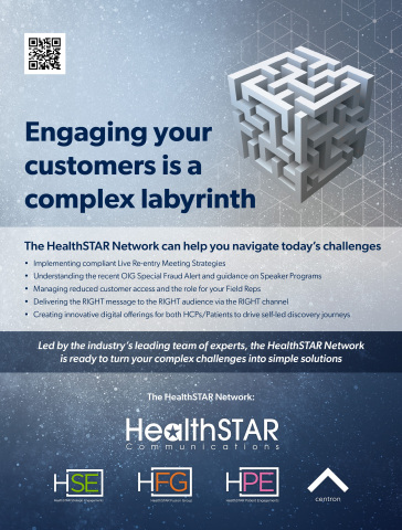 Engaging your customers can be a complex labyrinth. Led by the industry's leading team of experts, The HealthSTAR Network is ready to turn your complex challenges into simple solutions. (Graphic: Business Wire)