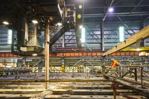 thumbnail Description: Anodes bake furnace - Alma works, Saguenay, Canada Source: Rio Tinto Brand Bank Copyright © 2021 Rio Tinto