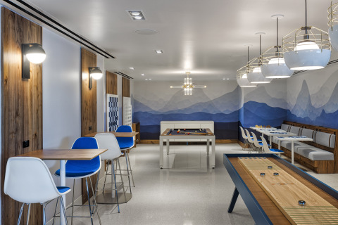 The Game Room in the new Centurion Lounge at Denver International Airport (Photo: Business Wire)