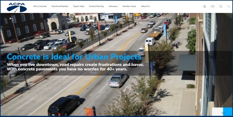 original Photo depicts one of several views of ACPA's dynamic new website. (Photo: Business Wire)