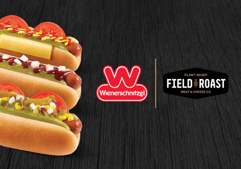 Starting today, hot dog lovers can try the new Field Roast Signature Stadium Dog at select Wienerschnitzel locations. (Graphic: Business Wire)