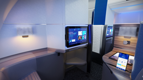 The all-new Mint Studio offers the most space in a premium experience from any U.S. airline.