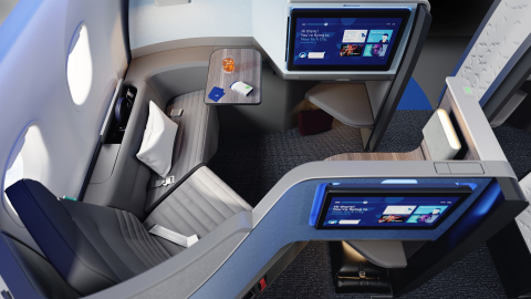 The all-new Mint Studio offers the most space in a premium experience from any U.S. airline.