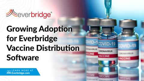 Public and Private Sector Demand Grows for Everbridge Critical Event Management (CEM) Software Supporting the Vaccine Rollout (Photo: Business Wire)