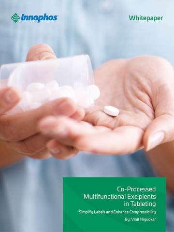 thumbnail Co-Processed Multifunctional Excipients in Tableting new whitepaper by Innophos (Photo: Business Wire)